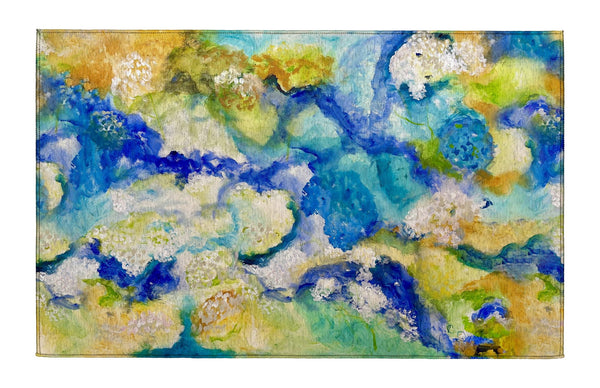 Abstract Hydrangea Indoor Dornier Area Rug 20x32
