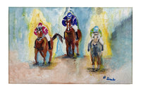 Three Racing Horses Indoor Dornier Area Rug 20x32