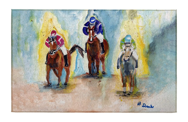 Three Racing Horses Indoor Dornier Area Rug 20x32