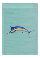 Blue Marlin - Teal Garden Flag 12.5x18