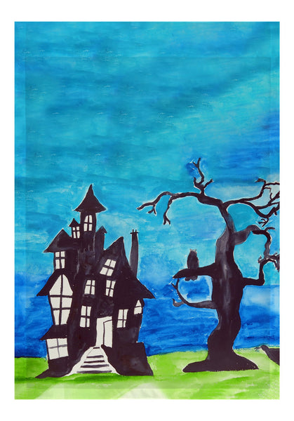 Haunted House Garden Flag 12.5x18