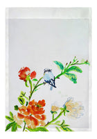 Blue Bird & Flowers Garden Flag 12.5x18