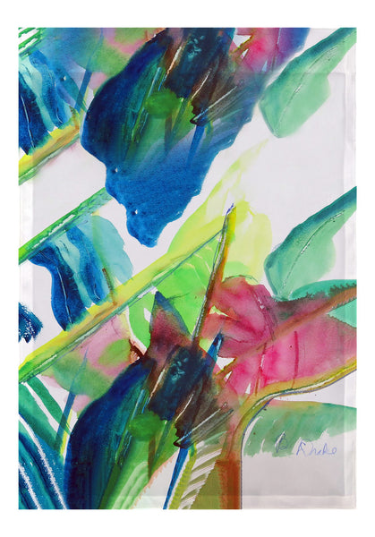 Pink Palms Garden Flag 12.5x18