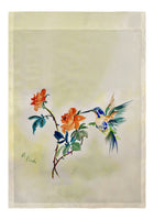 Hummingbird & Rose Garden Flag 12.5x18