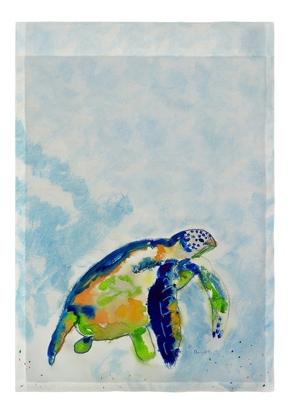 Blue Sea Turtle Garden Flag 12.5x18