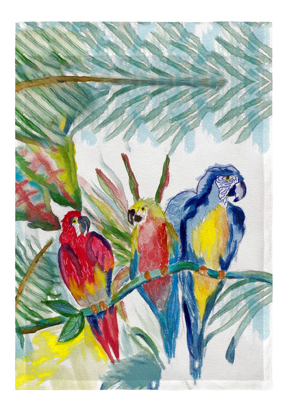 Parrot Family Garden Flag 12.5x18