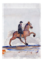 Brown Walking Horse Garden Flag 12.5x18