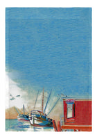 Shrimp Boat Garden Flag 12.5x18