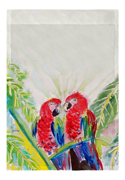 Two Parrots Garden Flag 12.5x18