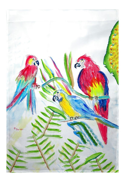 Three Parrots Garden Flag 12.5x18