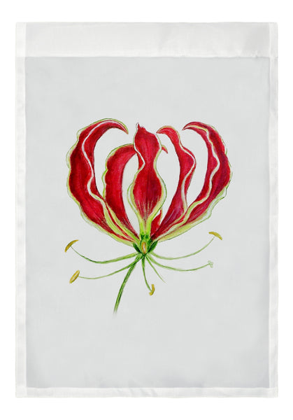Red Lily Garden Flag 12.5x18