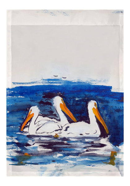 Three Pelicans Garden Flag 12.5x18