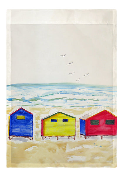 Beach Bungalows Garden Flag 12.5x18