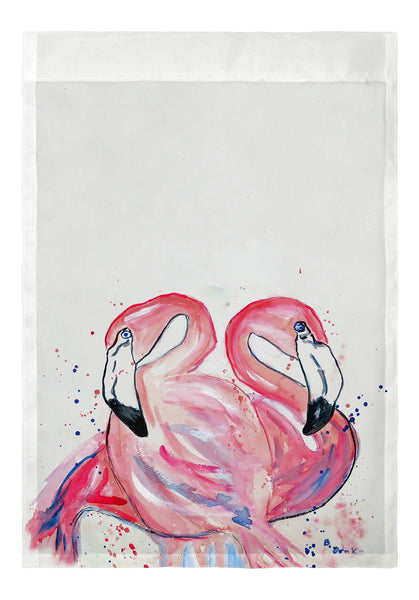 Betsy's Flamingos Garden Flag 12.5x18