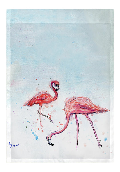 Funky Flamingos Garden Flag 12.5x18