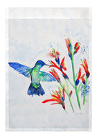 Hummingbird & Fire Plant Garden Flag 12.5x18