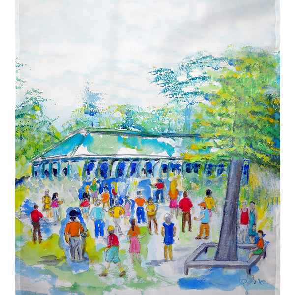 Pavilion Crowd Garden Flag 12.5x18
