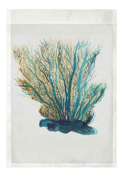 Blue Coral Garden Flag 12.5x18