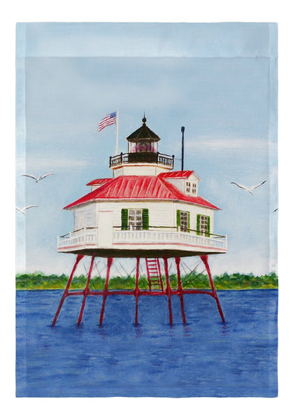 Drum Point Lighthouse Garden Flag 12.5x18