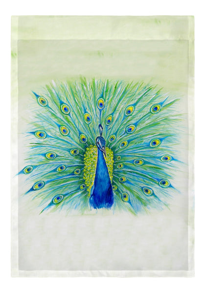 Peacock Garden Flag 12.5x18