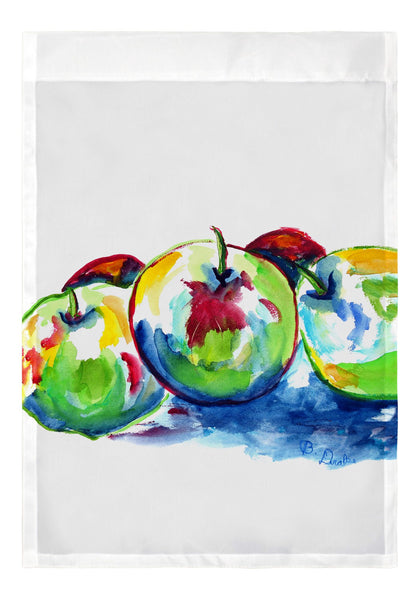Three Apples  Garden Flag 12.5x18