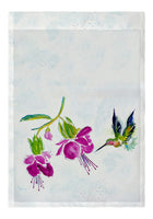 Purple Hummingbird Garden Flag 12.5x18