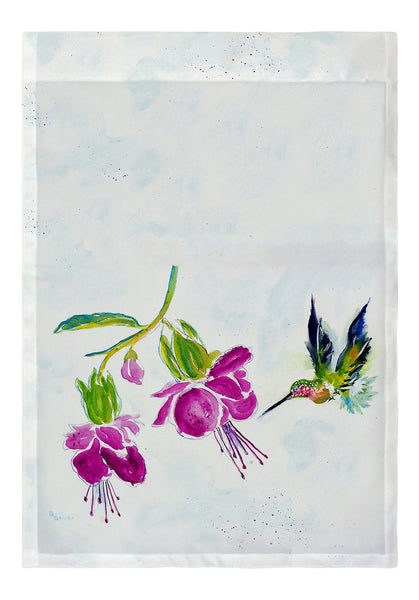 Purple Hummingbird Garden Flag 12.5x18
