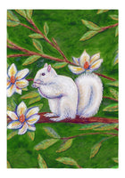White Squirrel Garden Flag 12.5x18