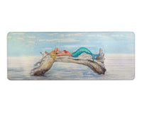 Mermaid on Log Gaming Mousepad/Bar Mat