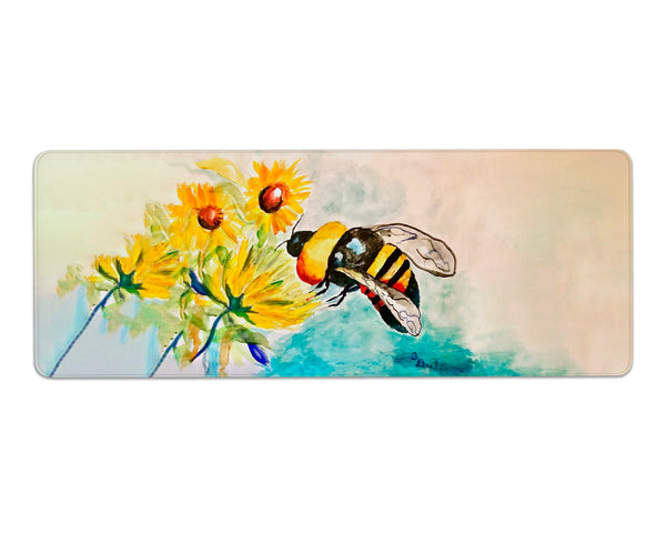 Bee & Flower Gaming Mousepad/Bar Mat