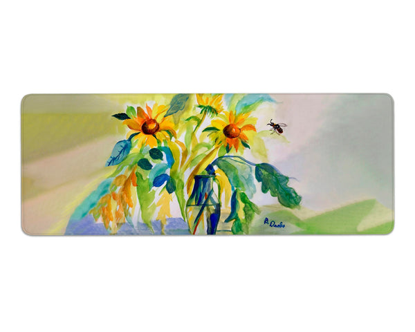 Sunflowers & Bee Gaming Mousepad/Bar Mat