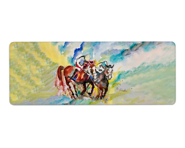 Horses Neck & Neck Gaming Mousepad/Bar Mat