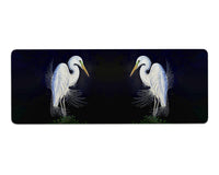 Breeding Egret Gaming Mousepad/Bar Mat