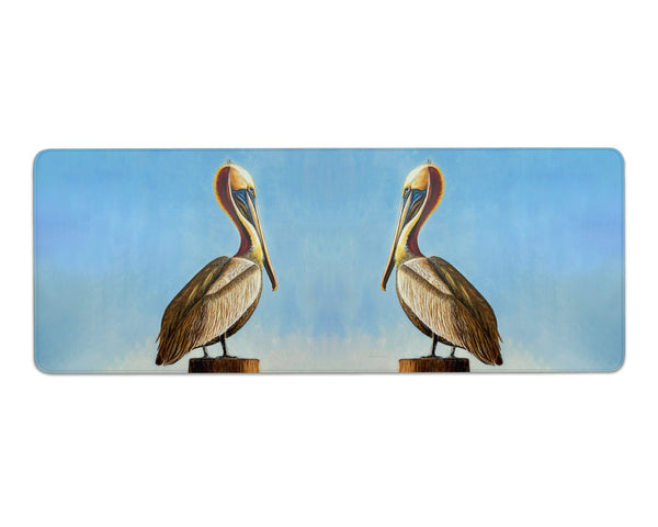 Pelican on Post Gaming Mousepad/Bar Mat