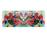 Poinsettias Red and Pink Gaming Mousepad/Bar Mat