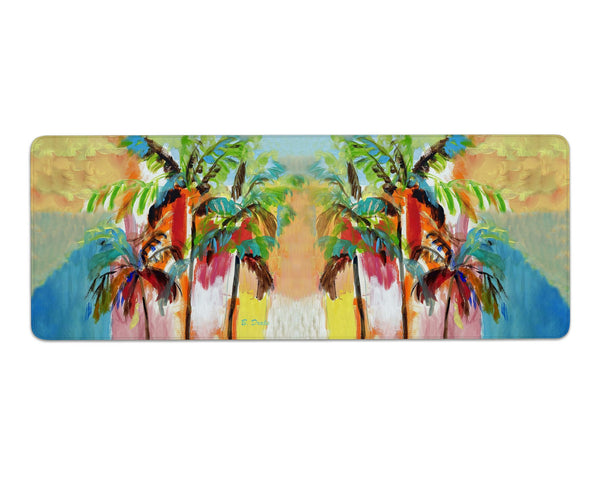Palms in Red Gaming Mousepad/Bar Mat
