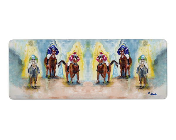 Three Racing Horses Gaming Mousepad/Bar Mat