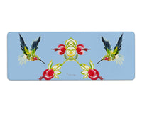 Betsy's Hummingbird on Blue Gaming Mousepad/Bar Mat