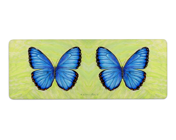 Blue Morpho Butterfly Gaming Mousepad/Bar Mat