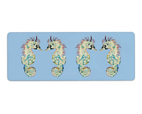 Betsy's Seahorses Light Blue Background Gaming Mousepad/Bar Mat