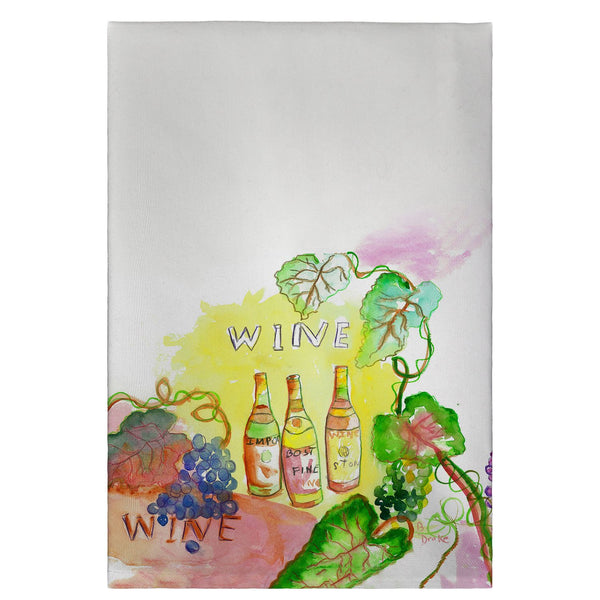 Wine Bottles Guest Towel
