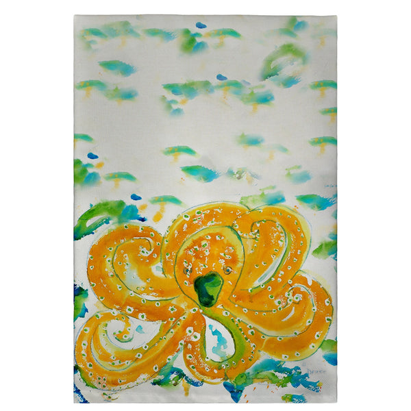 Orange Octopus Guest Towel