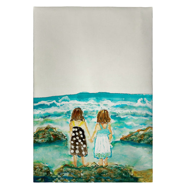 Twins on Rocks Guest Towel