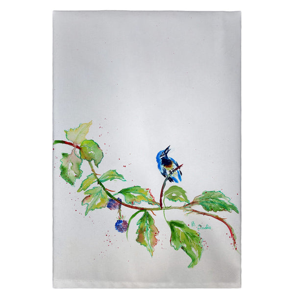 Birds and Blackberries Guest Towel