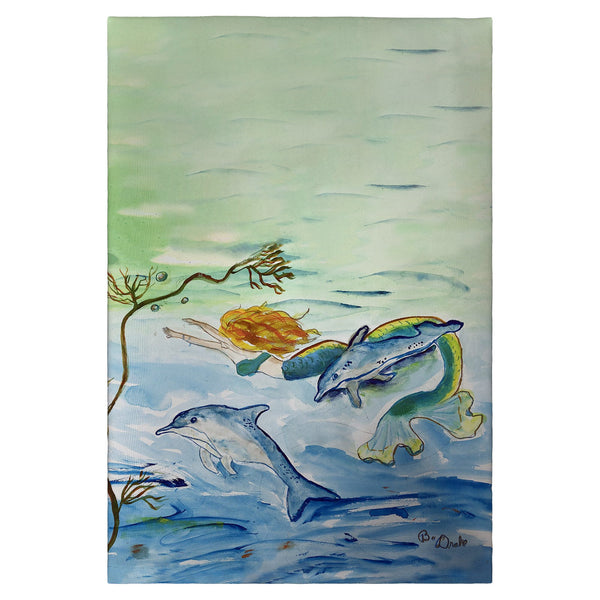 Mermaid & Dolphins Guest Towel