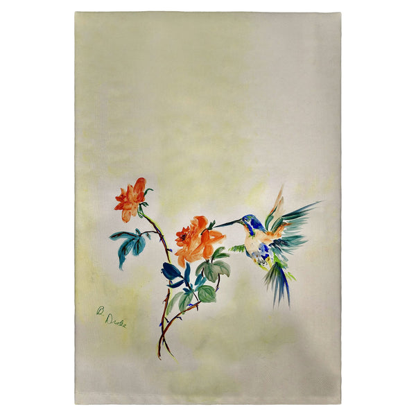 Hummingbird & Rose Guest Towel