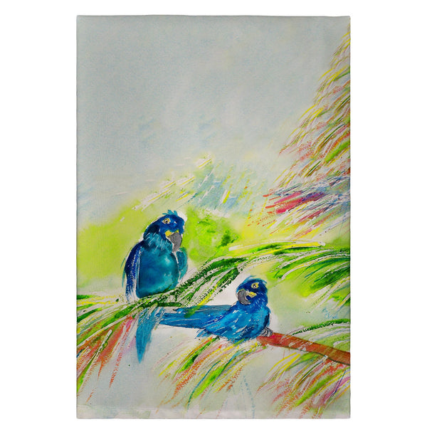 Two Blue Parrots Guest Towel