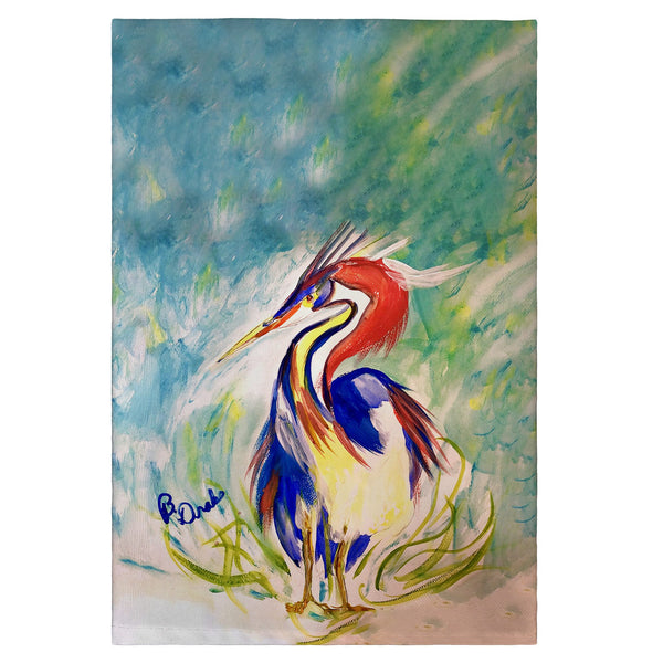 Wacky Louisiana Heron Guest Towel