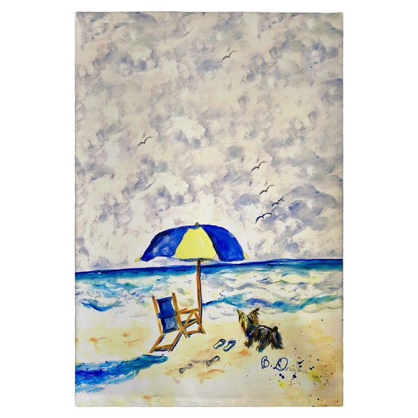 Beach Chair and Yorkie Guest Towel