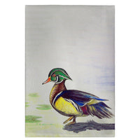 Male Wood Duck Script Guest Towel